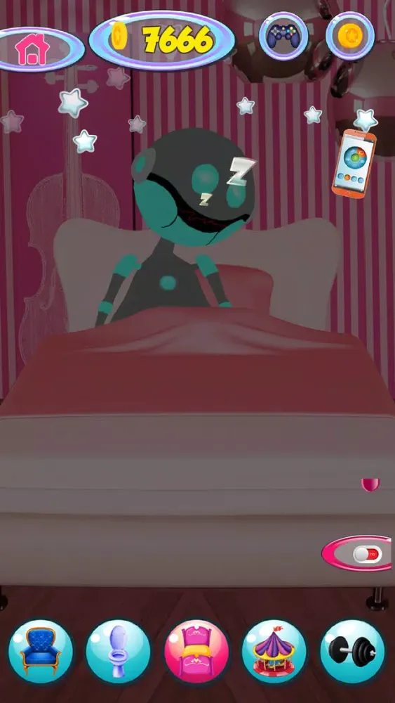 ภาพหน้าจอของ Talking Robot Game