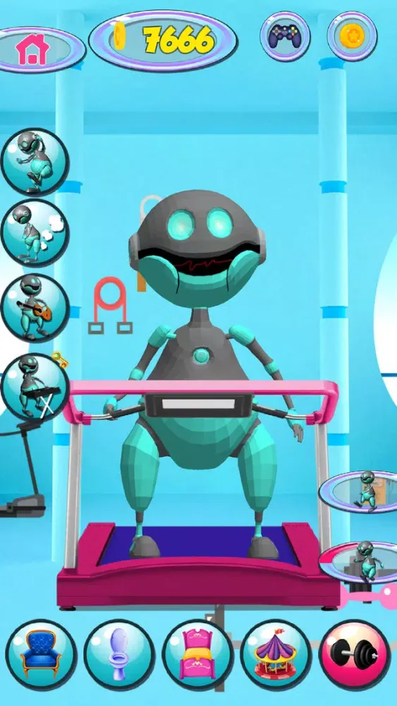 ภาพหน้าจอของ Talking Robot Game