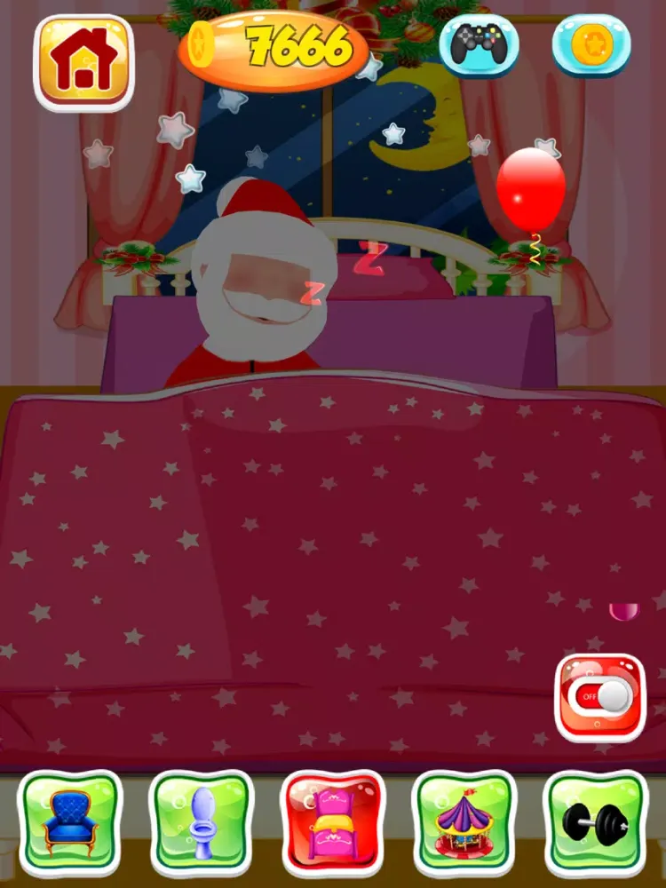 ภาพหน้าจอของ Talking Santa Claus Game iPad 