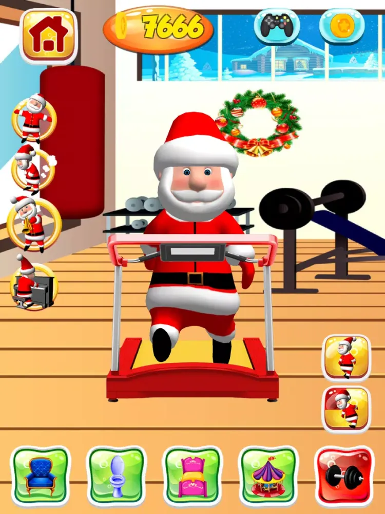 ภาพหน้าจอของ Talking Santa Claus Game iPad 