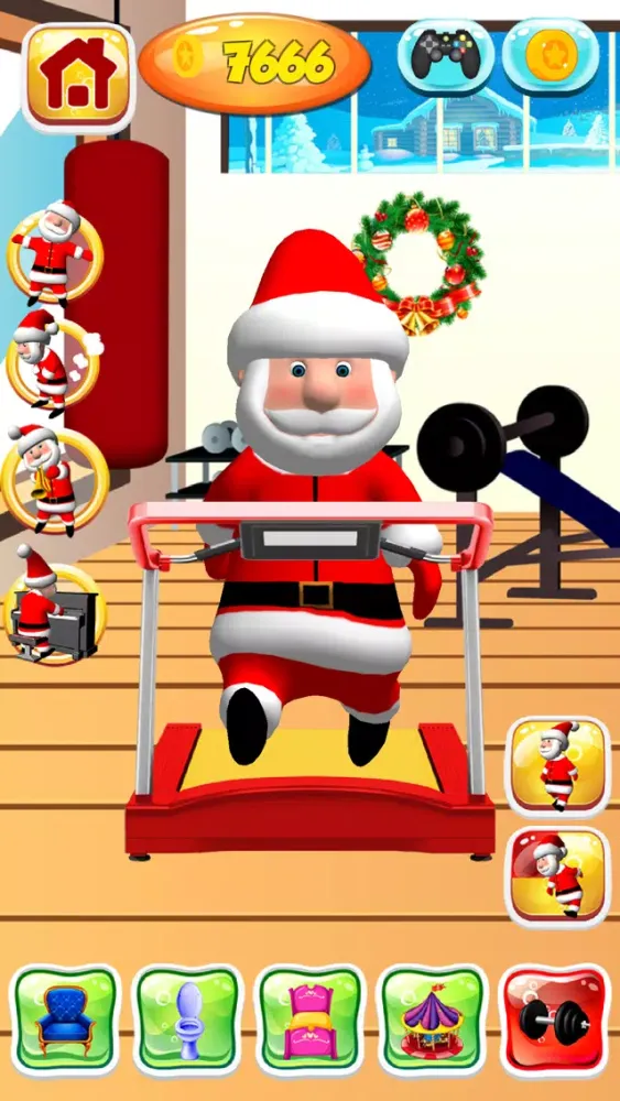 ภาพหน้าจอของ Talking Santa Claus Game