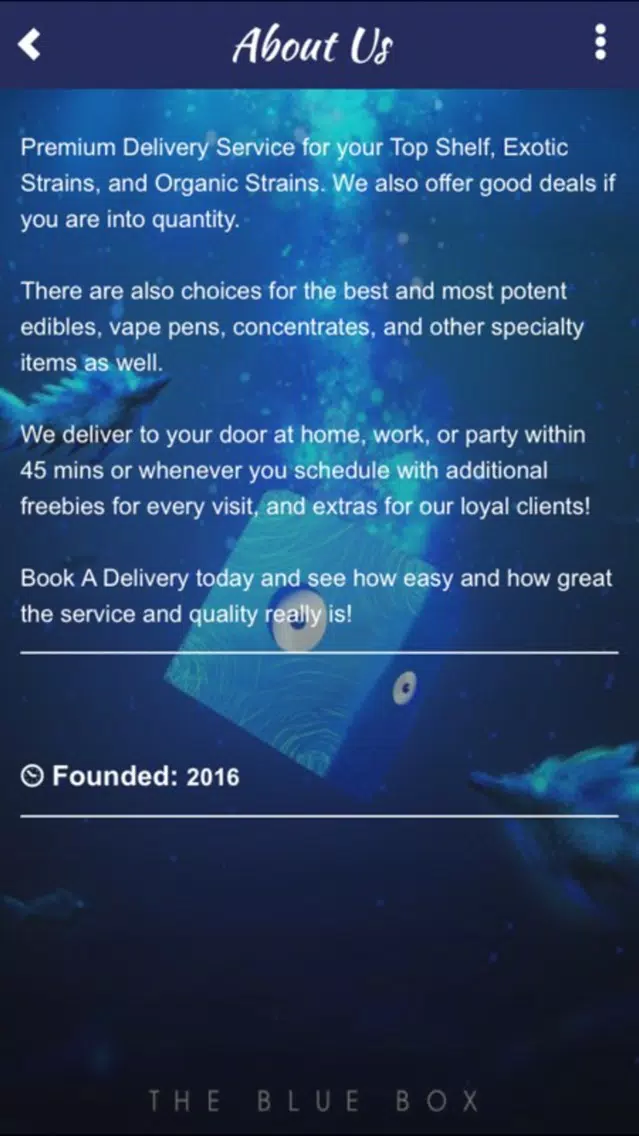Blue Box Delivery Ekran Görüntüleri