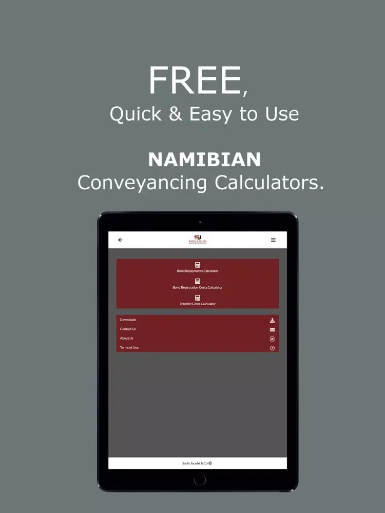 تصاویر Sauls Jacobs Conveyancing App iPad 