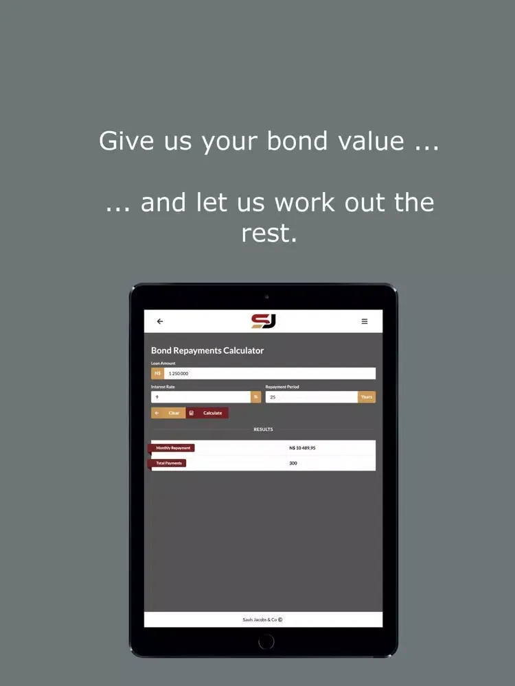 تصاویر Sauls Jacobs Conveyancing App iPad 
