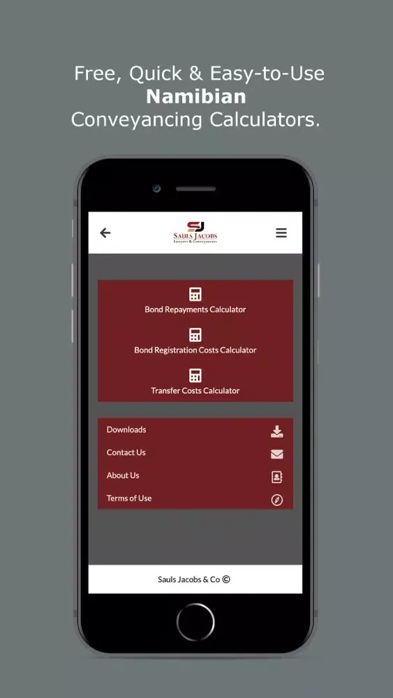 تصاویر Sauls Jacobs Conveyancing App