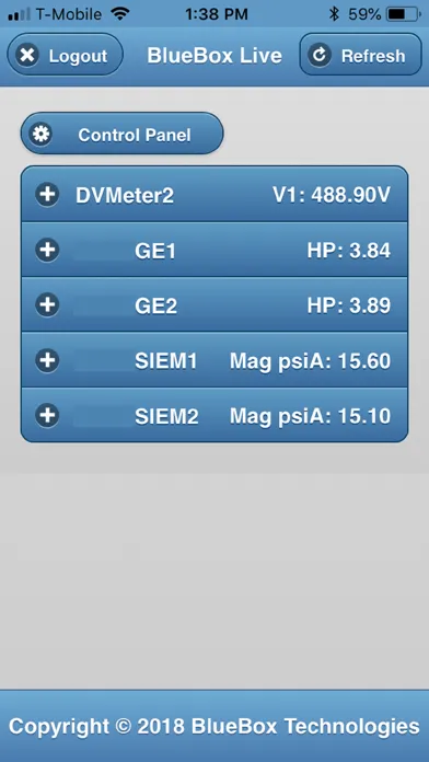 Capturas de tela do BlueBox KCKC