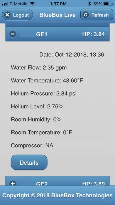 Capturas de tela do BlueBox KCKC