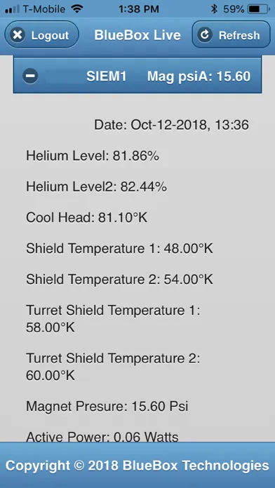 Capturas de tela do BlueBox KCKC