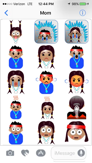 ภาพหน้าจอของ Navajo Emojis
