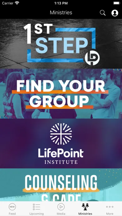 ภาพหน้าจอของ LifePoint Church — Live Sent
