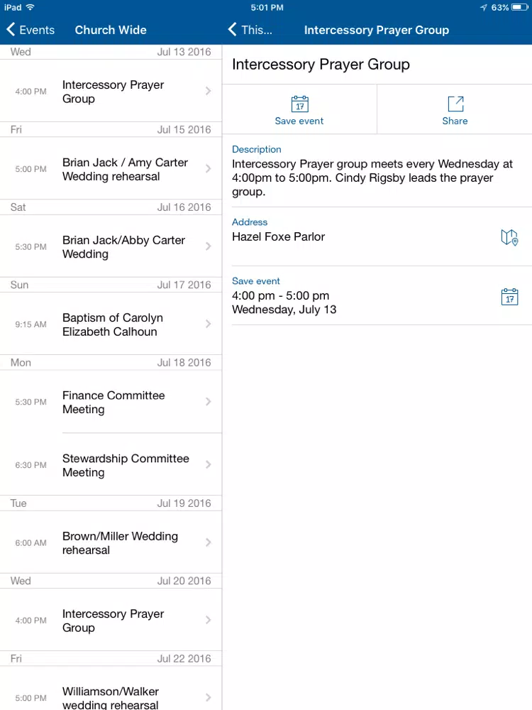 Capturas de pantalla de My Porterfield iPad 