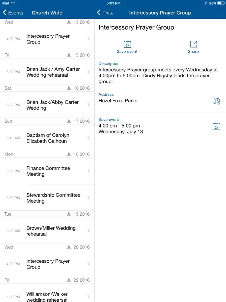 Tangkapan skrin My Porterfield iPad 