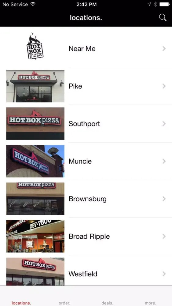 Captures d'écran de HotBox Pizza App