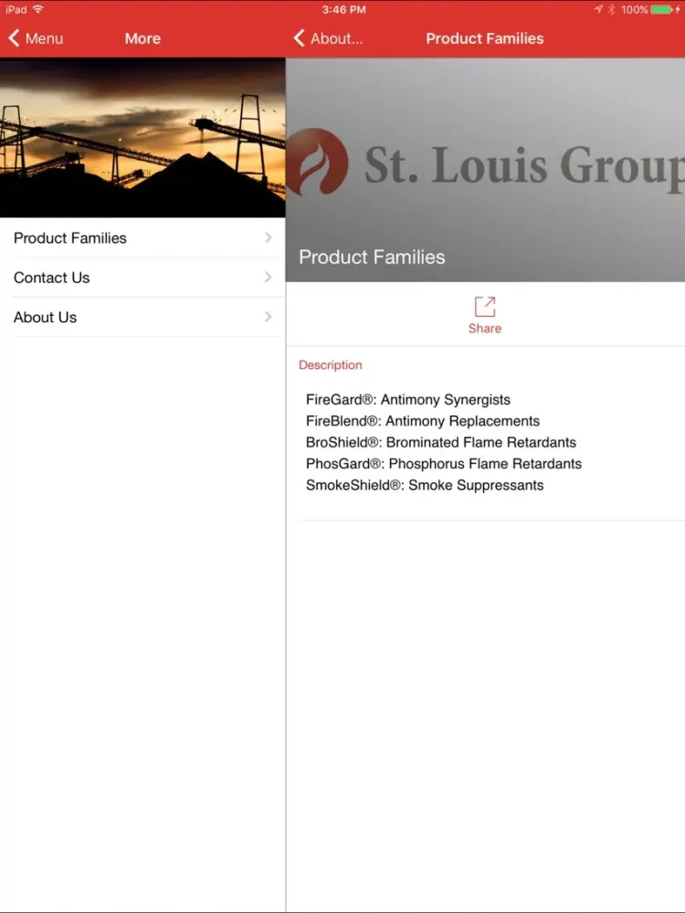 Zrzuty ekranu St. Louis Group iPad 