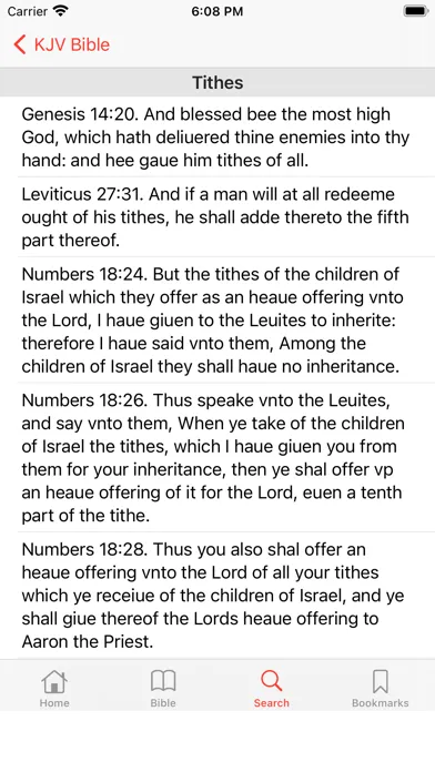 1611 KJV Bible スクリーンショット