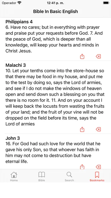 Ảnh chụp màn hình của Bible in Basic English, BBE