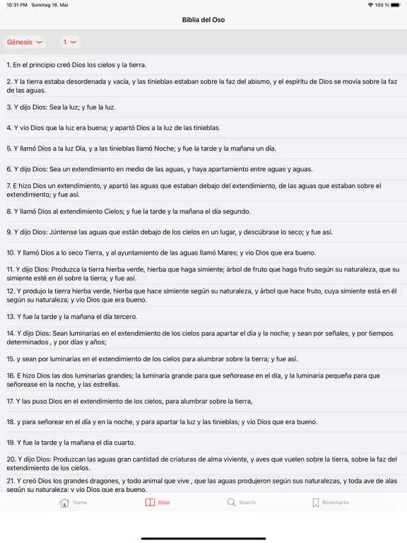 Tangkapan layar Biblia del Oso RV 1569 iPad 