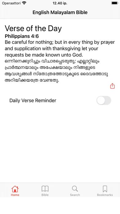 Capturas de tela do English - Malayalam Bible