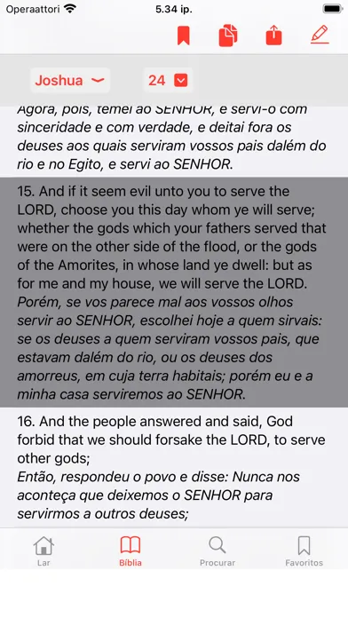 Captures d'écran de English - Portuguese Bible