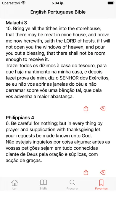 Captures d'écran de English - Portuguese Bible