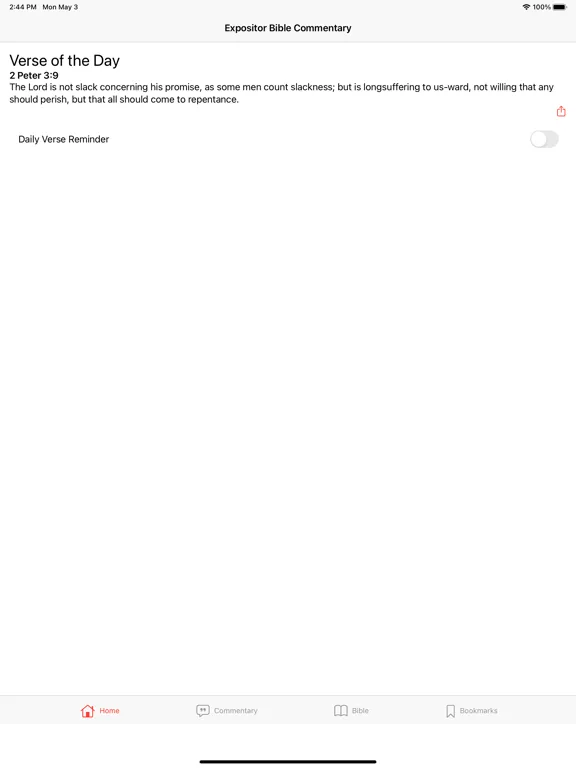 Capturas de tela do Expositor Bible Commentary iPad 