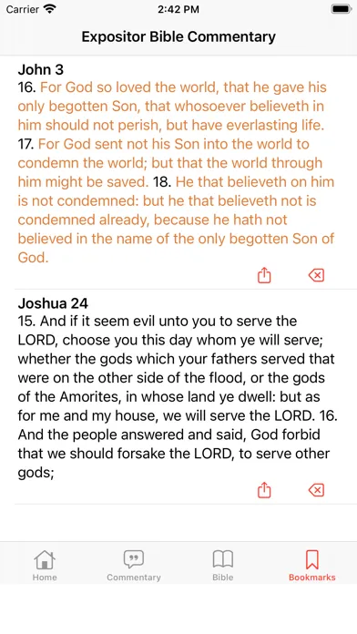 Capturas de tela do Expositor Bible Commentary