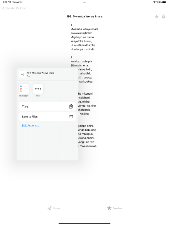 صور Nyimbo Za Kristo - SDA Hymns iPad 