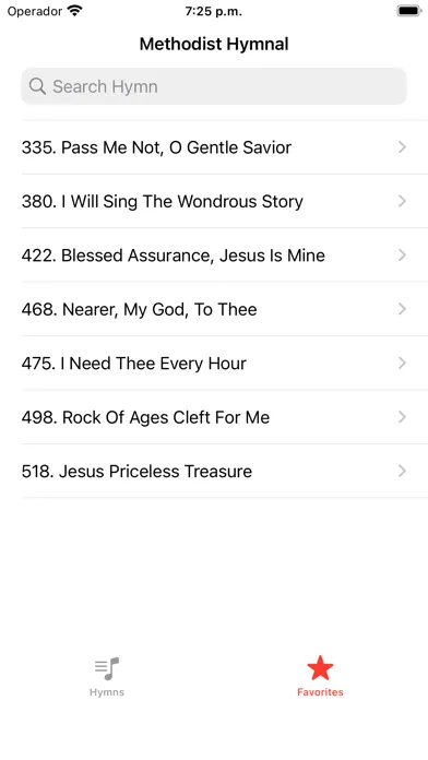 Methodist Hymnal - Complete Screenshots