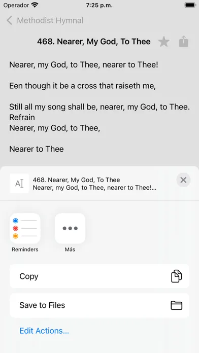 Methodist Hymnal - Complete Screenshots
