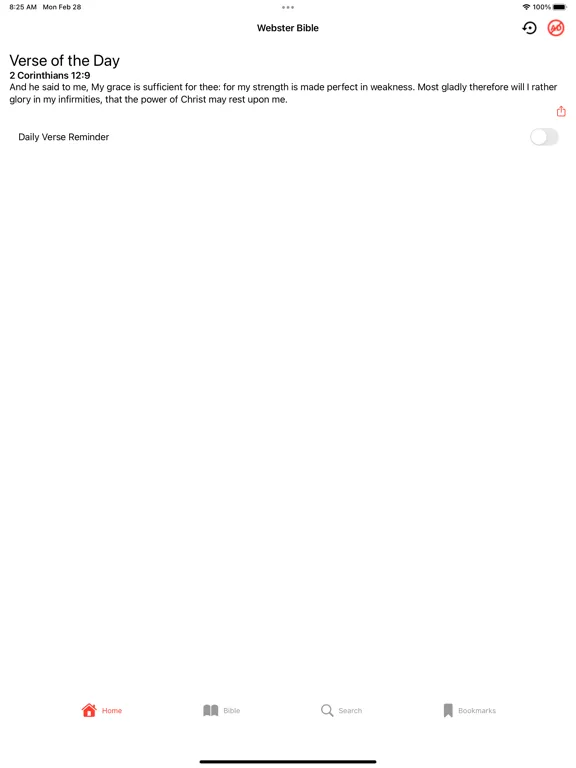 Webster Bible iPad  Screenshots