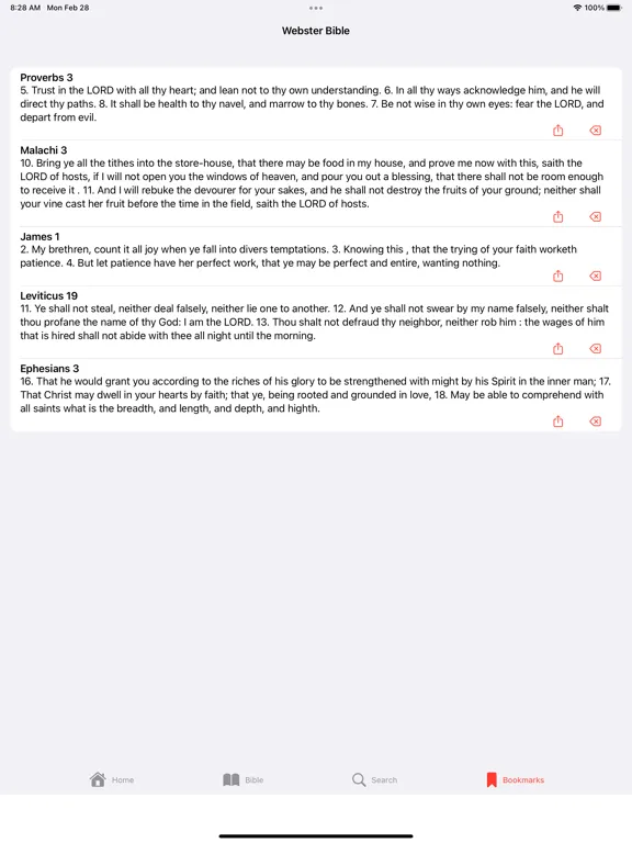 Webster Bible iPad  Screenshots