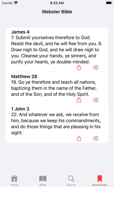 Webster Bible Screenshots