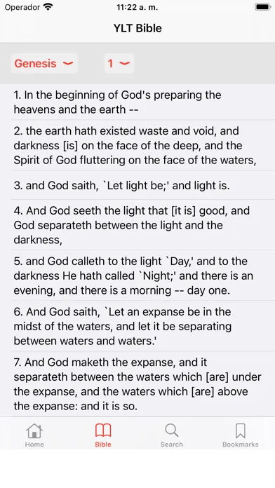 Ảnh chụp màn hình của YLT Bible