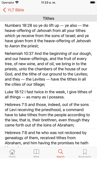 Ảnh chụp màn hình của YLT Bible