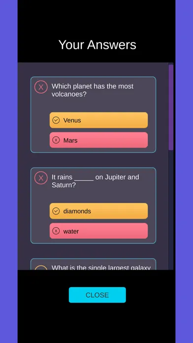 Space Quiz Trivia Screenshots