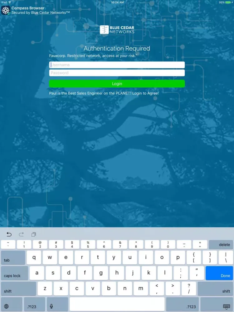 تصاویر Blue Cedar Compass Browser iPad 