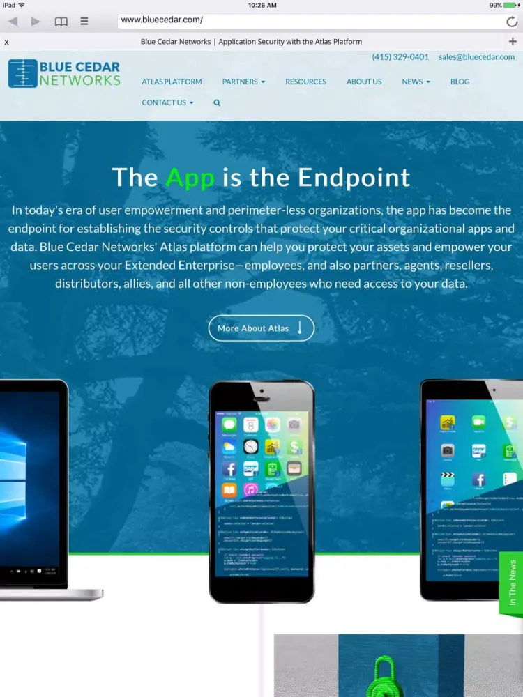 تصاویر Blue Cedar Compass Browser iPad 