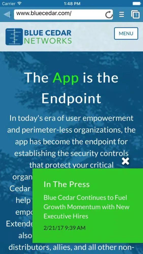 تصاویر Blue Cedar Compass Browser