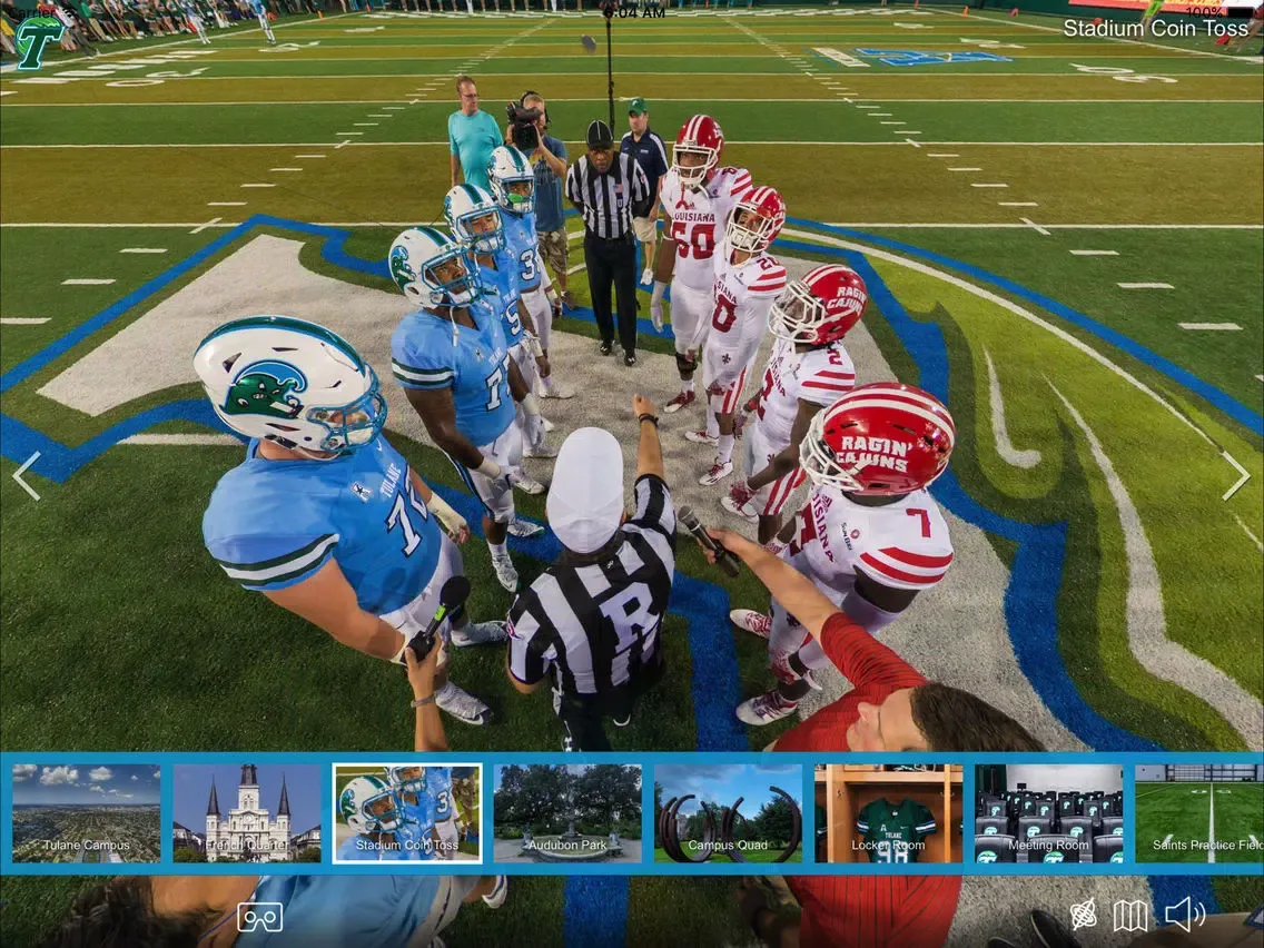 Tulane Football Panoview iPad 应用截图