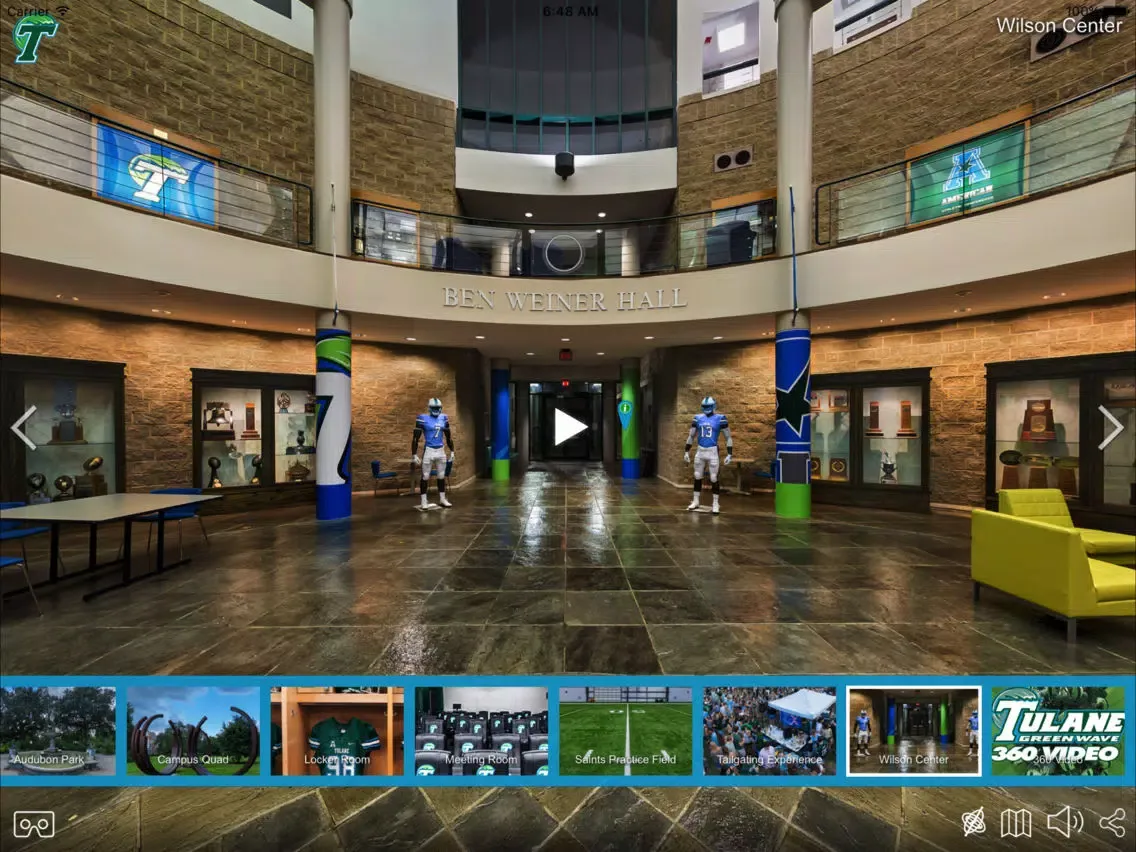 Tulane Football Panoview iPad 应用截图
