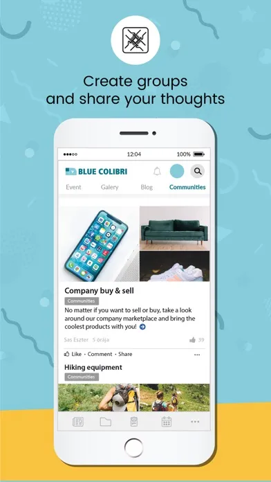 Tangkapan skrin Blue Colibri