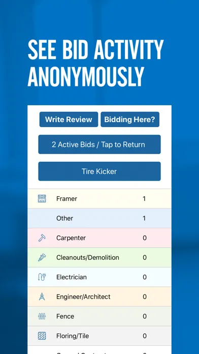 Blue Collar Lists Screenshots