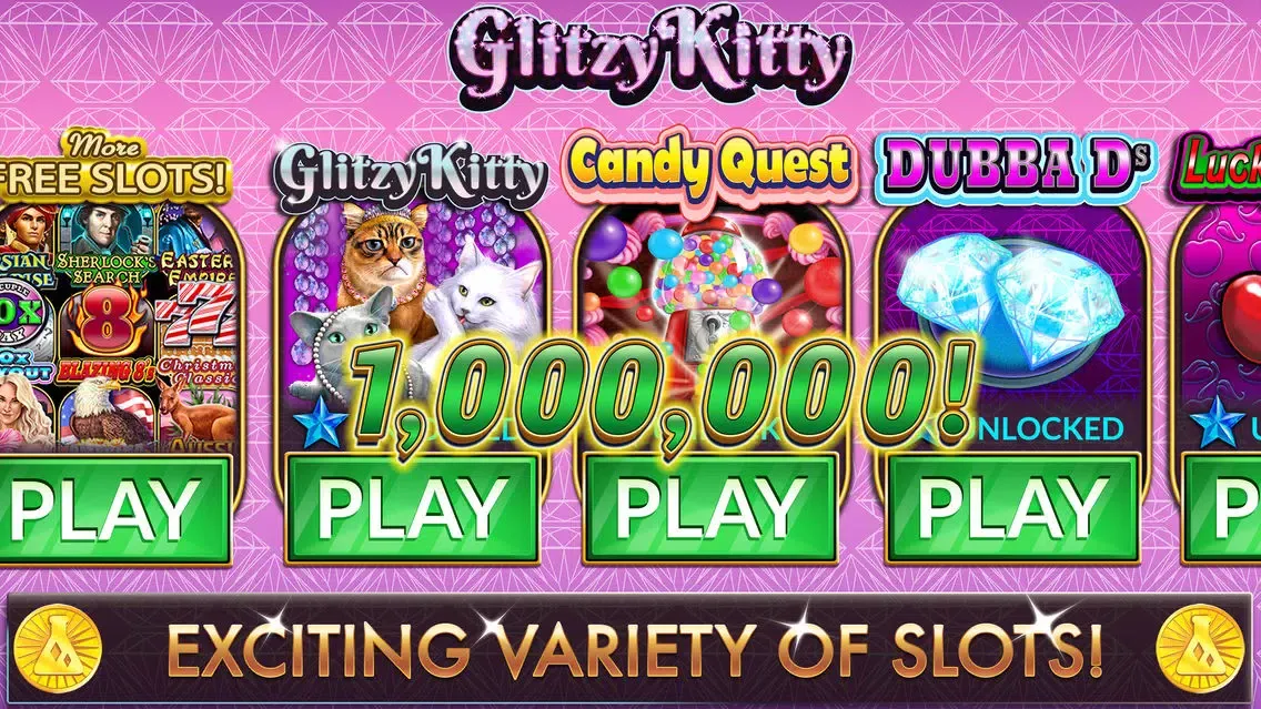 Glitzy Kitty Free Slots Casino应用截图