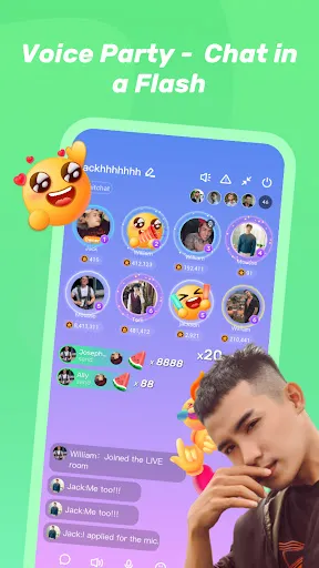 Tangkapan skrin HeeSay - Blued LIVE & Dating