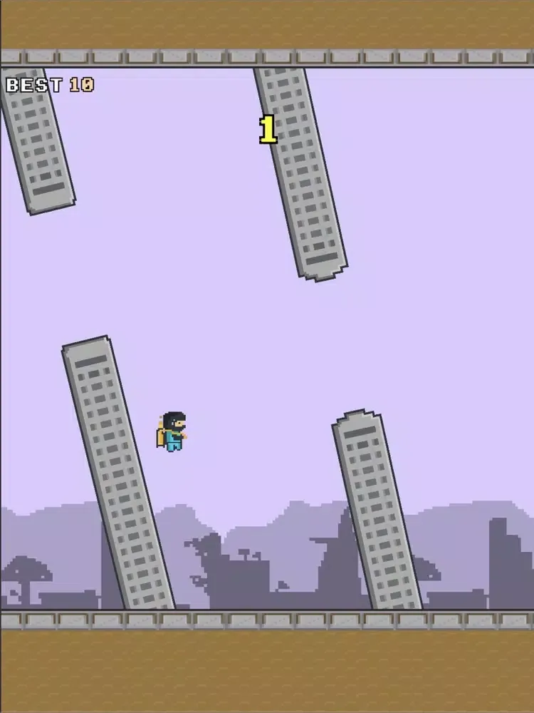 Screenshot di Flappy Man - Jetpack iPad 