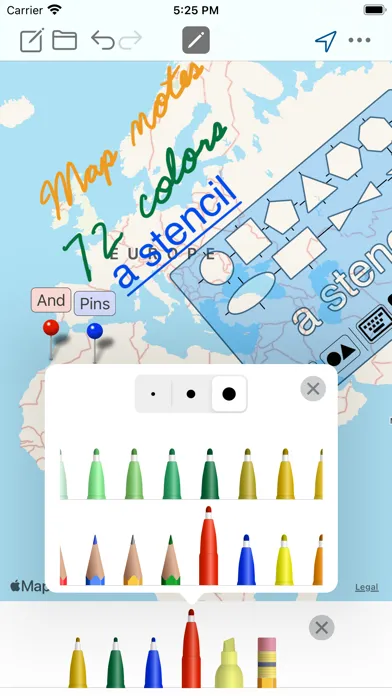 Zrzuty ekranu Draw Maps: Map Notes (PRO)