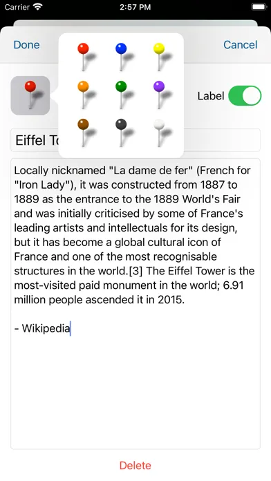 Zrzuty ekranu Draw Maps: Map Notes (PRO)