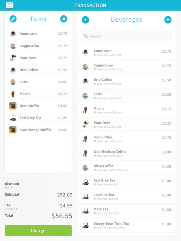Zrzuty ekranu QuickSwipe P2PE iPad 