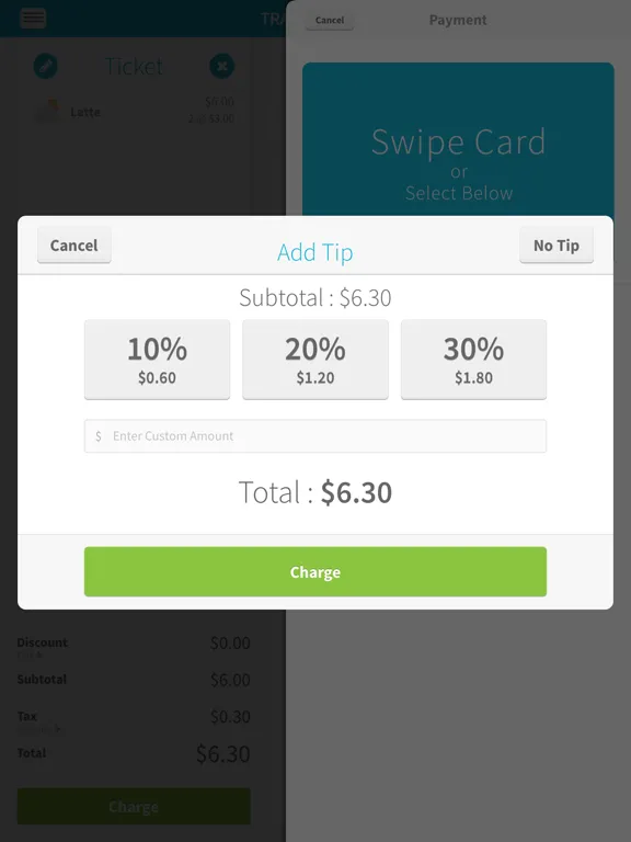 Zrzuty ekranu QuickSwipe P2PE iPad 