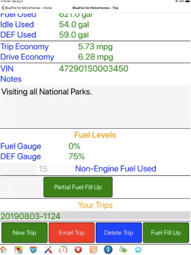 BlueFire for Motorhomes iPad  スクリーンショット